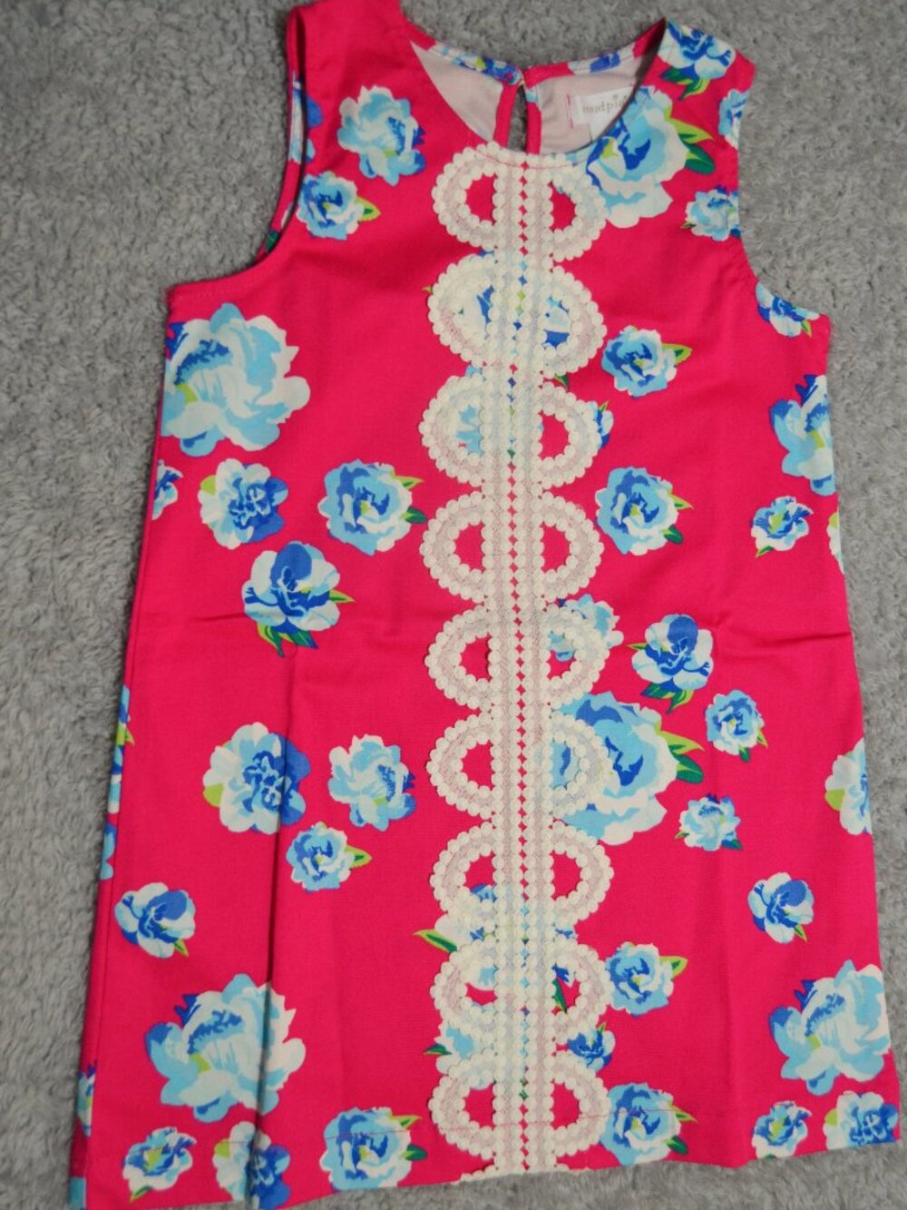 Pink Blue Rose Dress